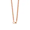 Collar de Acero Inoxidable Dorado con Anillo O Estilo Europeo y Americano para Mujer Cadena Elegante de 3 mm de Espesor que No se Desvanece Cadena de Joyería Accesorios para Hombre Venta al por Mayor