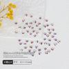 Mini manicura de diamantes Aurora de color AB de tamaño pequeño con forma de celebridad de Internet, siete colores mágicos, diamantes planos de forma especial, diamantes de imitación para uñas, joyería de diamantes