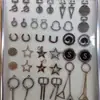 Joyería personalizada DIY estrella diagonal, pentagrama, estrella tridimensional, estrella hueca, accesorio de broche tipo hebilla liyingyi