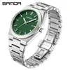 Reloj Oufani para Hombre con Correa de Acero Personalizado Escala Tridimensional Calendario Único Reloj de Cuarzo Esfera Simple Resistente al Agua Reloj de Negocios