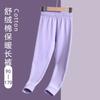 Pantalones cálidos de felpa de algodón puro para niños, pantalones largos gruesos de otoño e invierno, leggings para niños y niñas, ropa de bebé, pantalones delgados forrados de felpa