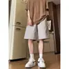 Pantalones Cortos Casuales Sueltos de Nuevo Estilo para Hombre, Diseño de Marca de Moda, Corte Holgado, Pantalones Cortos Deportivos de Estilo Nicho para Hombre, Verano