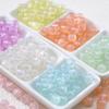 Cuentas redondas de acrílico con destellos finos de color cielo estrellado mágico, hechas a mano, versátiles, para pulseras, collares y accesorios de joyería, venta al por mayor