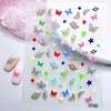 Pegatinas para Uñas Arte Sencillo Pastel Puntos Estrellas Materiales de Decoración Juguetes de Comida Desayuno Hot Dog Galletas Funda para Tableta Pegatinas para Uñas