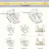 Tira de LED Conector sin Soldadura Conector 2P 5,8,10mm Cabeza de Cristal 2P Tira LED Monocolor Esquina t