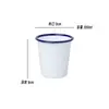 Taza de Agua de Hierro Esmaltado Clásica Jarra de Té Nostálgica Antigua Cepillado de Dientes Infantil Personalizada Personalizada Vasos para Enjuague Bucal Licor Hogar