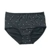 Al por mayor transfronterizo estilo nuevo algodón elástico frescas y sencillas florales de cintura media bragas para mujer