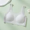 Sujetador Tipo Chaleco Sin Ganchos ni Varillas, Sujetador con Recogido Pequeño y Soporte Lateral para Pecho de Mujer, Sujetador Transpirable Suave de Soporte Levanta Busto