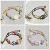 Pulsera de Cerámica Kapibala Jingdezhen Hilo de Mano con Perlas de Porcelana Cuerda de Mano Tejida con Cuentas Retro Cuerda de Mano para Pareja Estudiante Mujeres Venta al por Mayor