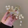 Grampo de Cabelo Metálico Artístico Retro com Flor de Planta Espiga de Trigo Franja de Pérola Lírio-do-vale Decoração de Cabelo Presilha Acessório de Cabeça Venda por Atacado