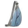 Bolso Cruzado de Estilo Funcional, Bolso de Pecho Grande de Nylon para Viajeros, Mochila Ligera Estilo Ropa de Trabajo para Ciclismo para Hombres y Mujeres