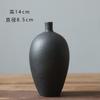 Jarrón de Cerámica Jingdezhen Creativo Negro Escandinavo Decoración para Mueble de TV de Sala de Estar para el Hogar Recipiente para Flores Adornos de Flores Secas