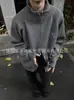 Jaqueta Suéter de Tricô Versátil Top Outono e Inverno Novo Estilo Americano Retrô Suéter Cardigan Bordado com Letras para Homens e Mulheres