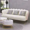 Sofá popular moderno de luxo estilo europeu para apartamentos pequenos, de dois lugares para salas de estar, apartamentos, salões de beleza e lojas de roupas de alto padrão