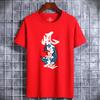 Camiseta de manga curta de algodão puro masculina, nova moda de verão, tamanho grande, camiseta solta, meia manga para adolescentes e estudantes, camiseta de meia manga para casal