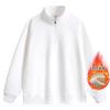 Sudadera Retro Americana con Media Cremallera y Cuello Alto para Hombre, Color Sólido, Algodón Grueso, Corte Holgado, Talla Grande, Top de Marca de Moda para Primavera y Otoño