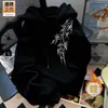 Nueva Sudadera con Capucha Estampada Estilo Chino para Hombre, Otoño e Invierno Nueva Gruesa de Forro Polar Tendencia Estilo Nacional Holgada Chaqueta de Peso Pesado
