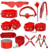 Juguetes sexuales para adultos Jiuai, accesorios SM, juguetes sexuales para parejas, bondage, látigo de cuero, tapón anal, entrenamiento del amor y provocación