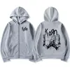 Aliexpress Transfronterizo Cohen Banda de Rock Gira Mundial Chaqueta con Cremallera Música Metal Sudadera para Hombre Hip Hop
