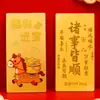 Pegatina de Oro Puro 999 para el Año del Caballo, Nuevo Modelo de Pegatina Dorada para Teléfono, Buena Suerte en Todo, Que Entre el Dinero, Regalos de Riqueza y Fortuna al por Mayor