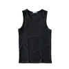 Chaleco de Punto Ajustado con Cuello Redondo y Canalé Vertical Estilo Americano para Hombre, Nuevo 2026 Camiseta sin Mangas Elástica Casual