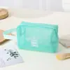 Bolsa de Maquillaje de Malla Hueca Ligera 2025 Gran Capacidad Sentido de Alta Gama Portátil Multifunción Bolsa de Almacenamiento Verano Viaje Lavable