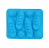 Moldes para cubitos de hielo creativos transfronterizos, lindos moldes para helado para niños, moldes artísticos de silicona para presionar palitos, moldes DIY fáciles de desmoldar