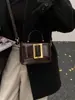 Bolso Bandolera Retro para Mujer 2025 Nuevo de Moda Estilo Coreano Versátil al Hombro Moda Texturizado Color Sólido Bolso Cuadrado Pequeño
