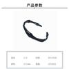 Famosa en Internet Lavable Plegable Diadema Plástico Fácil de Llevar Elástica Diadema Coreana Invisible Dentada