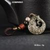 Nuevo Estilo Estrella y Luna Bodhi Latón Llavero Colgante Cobre Calabaza Metal Coche Puesto Callejero Pequeño Regalo Producto Cultural y Creativo