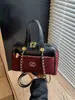 Bolso de Mano Acolchado de Ante Retro Transfronterizo para Mujer 2025 Nuevo Estilo Coreano con Cadena para Hombro y Parches Bolso Cruzado