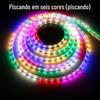 Fita de Luz LED Fita de Luz LED de Alta Tensão à Prova d'Água Fita de Luz Colorida RGB Tricolor com Escurecimento Monocolor para Exterior Flexível