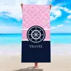 Toalha de Praia de Fibra Ultrafina Impressão Personalizada Transfronteiriça Europeia e Americana Toalha de Banho de Secagem Rápida Absorção de Água Toalha de Praia para Beira-Mar e Piscina