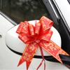 Suministros de boda al por mayor flor de tirar a mano Dragón Rojo y Fénix carácter Xi flor de tirar a mano 5cm grande decoración de coche de boda flor de tirar de puerta