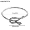 Venta directa del fabricante: Pulsera Abierta con Forma de Serpiente, Fundición a Presión de Aleación, Galvanizado, Incrustada con Diamantes de Plástico Verdes, Venta al por Mayor desde la Fábrica Fuente