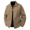Chaqueta para Hombre HTN Transfronteriza 2026 Primavera y Otoño Nuevo Estilo Moda Casual Top Para Mediana Edad y Jóvenes Solapa Chaqueta de Trabajo