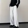Pantalones Casuales de Marca Americana de Moda para Hombre Primavera Otoño Marca de Moda Retro Americano Pantalones de Chándal Sueltos Pierna Recta Pantalones Deportivos Pierna Ancha Pantalones Largos