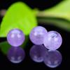Contas soltas de lavanda natural Contas espaçadoras Contas redondas Pulseira frisada Material DIY Semi-acabado Cristal Ametista Shanwei