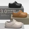 Pantuflas de Algodón Impermeables para Mujer 2026 Invierno Nuevo Estilo Interior Hogar Suela Gruesa Antideslizante Protección contra el Frío Calidez Zapatos de Algodón para Exteriores para Hombre