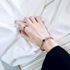 Anillo Celebrous de Internet Pulsera para Mujer Estilo Integrado Japonés y Coreano Moda Dedo Índice Simple Acero de Titanio Pulsera Simple