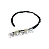 Sencillo y Elegante Fabricante de Moños de Perlas de Hada con Flor de Concha para Peinado de Moño Esponjoso para Mujeres, Herramienta Perezosa para Peinar el Cabello