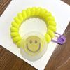 Coreano Dongdaemun Smiley Anillo para el Cabello Línea Telefónica Lindo Cuerda para el Cabello para Niña Adorno para la Cabeza Cuerda para el Cabello Banda Elástica Simple Línea Telefónica
