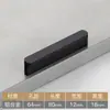 Wg6Q Manija Negra Simple Moderna en Forma de T para Armario, Gabinete, Zapatero, Cajón, Extensión de Manija para Puerta de Armario