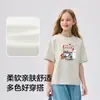 Ropa Infantil Balabala Camiseta de Manga Corta Infantil Nuevo Estilo 2025 Ropa de Verano para Niños y Niñas Tops Suaves Versátiles para Niños Mayores