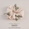 Scrunchie de Renda Estilo Coreano para Mulheres 2026 Novo Estilo Elástico de Cabelo Estilo Preguiçoso Corda de Cabelo Grande Acessório para Coque Flor de Cabelo