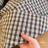 Tejido de algodón 100% teñido en hilo, tejido a cuadros de algodón puro teñido en hilo de color contrastante vintage, tejido para ropa infantil, bolsos y artículos para mascotas
