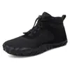 Nuevas Botas de Nieve para Hombre de Cinco Dedos Descalzos Transfronterizas Forradas de Lana Engrosadas de Una Sola Capa Impermeables Antideslizantes Zapatos de Algodón Descalzos para Pareja Mujeres