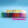 Argila Colorida Ultra Leve de 12 Cores para Crianças Argila Leve Argila Ultra Leve Brinquedo com Ferramentas Plasticina Argila Colorida