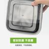 Caixa de Almoço Coreana de Grande Capacidade Caixa Quadrada com Tampa Caixa de Almoço PP Embalagem para Levar Caixa de Embalagem de Louça Caixa para Comer de Grau Alimentício
