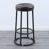 Silla de Barra, Taburete de Barra Redondo, Taburete de Barra KTV de Hierro Forjado, Taburete de Mostrador para Tienda de Teléfonos Móviles, Silla Alta Comercial